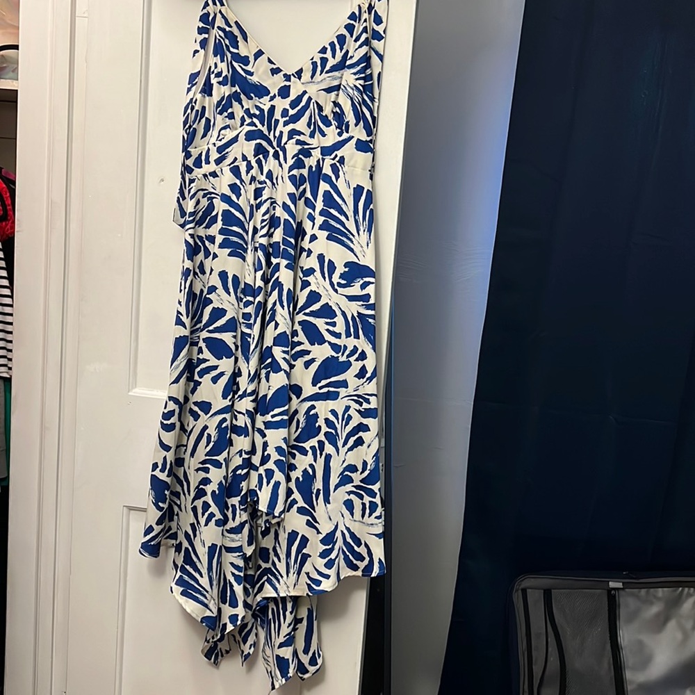 Blue Faux Shoulder Tie Alexis for Target Dress